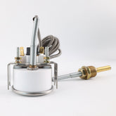 2'' 52mm Chrome Pointer Water Temp Temperature Gauge 1/2"-14NPT Sensor ℃ / ℉